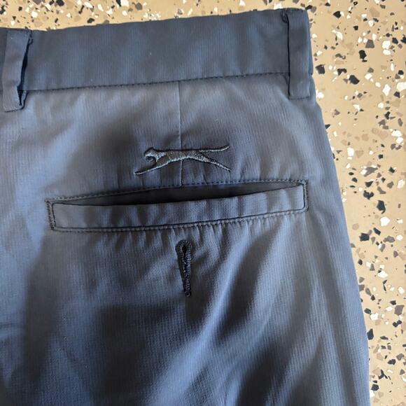 Slazenger Golf Shorts Men's 36 Navy Blue Lightweight Activewear - Picture 6 of 7